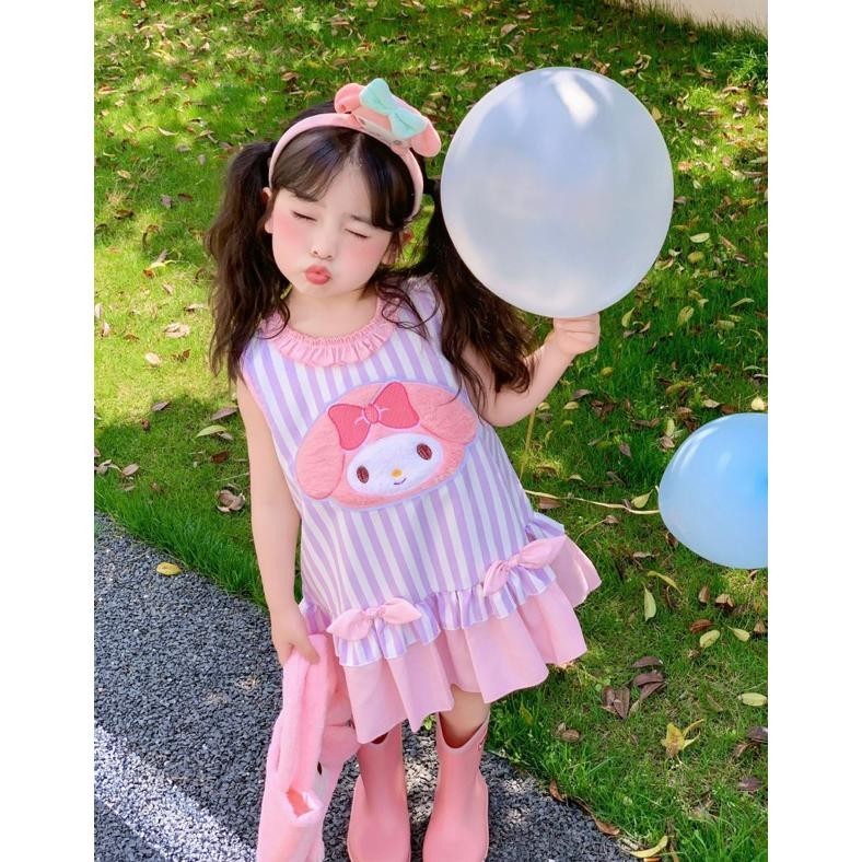 WER melody dress fur/ dress melody anak/ baju melody anak/ dress anak karakter melody TERLARIS