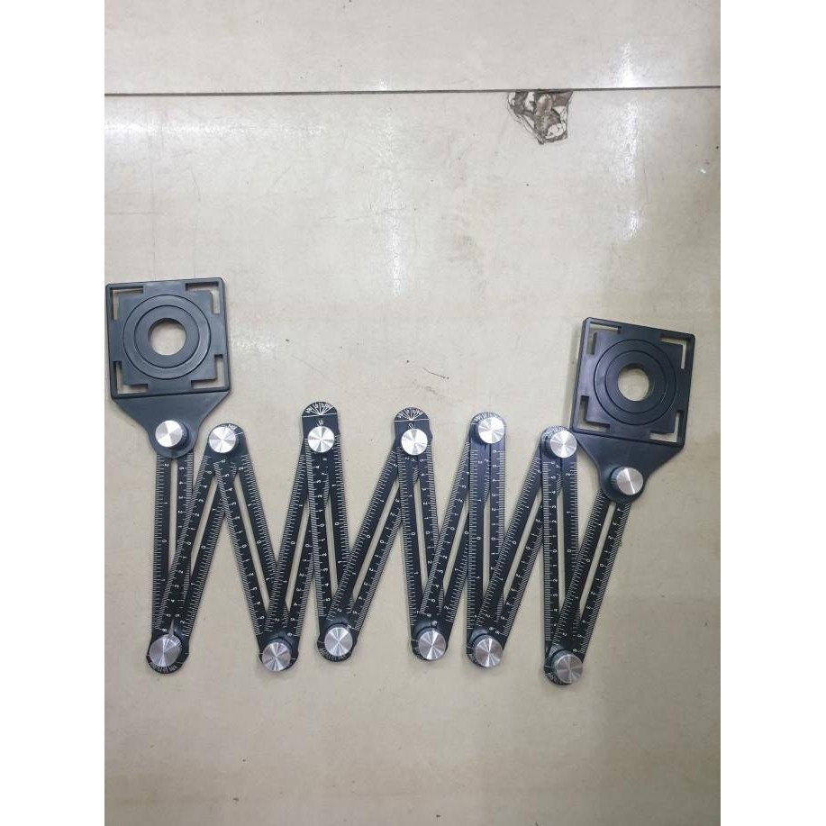 

[ Ek ] Penggaris Lipat 12 Sudut Siku Pola Multifungsi Alat Ukur Keramik Luban !! Ready