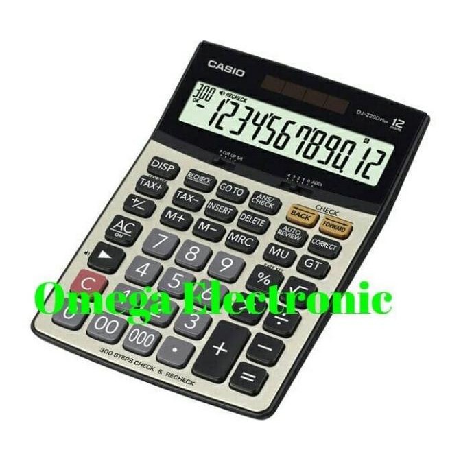 

HARGA DISC - Casio Calculator Check & Correct DJ-220D PLUS Kalkulator Desktop Meja