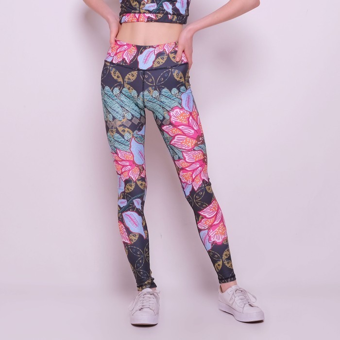 LEGGING BATIK AURORA [AX001] Pakaian Olahraga Wanita - XS