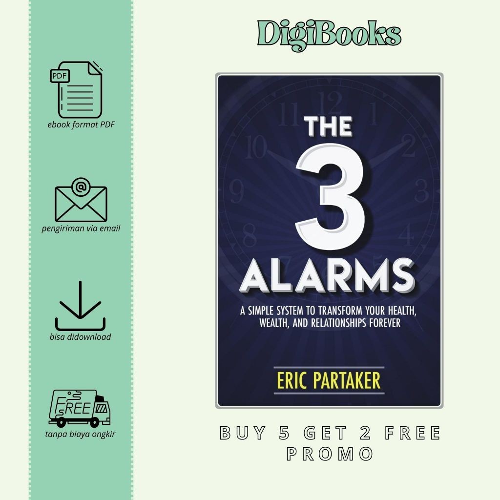 

The 3 Alarms A Simple System to Transform Your Health, Wealth, and Relationships Forever - Eric Partaker (Bahasa Inggris)
