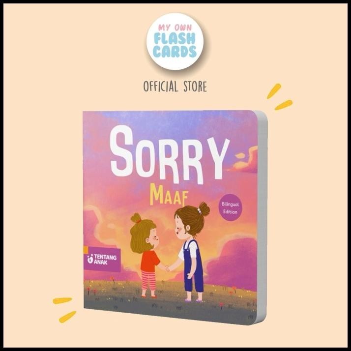 

Tentang Anak - Sorry Billingual Edition Children Education Board Book