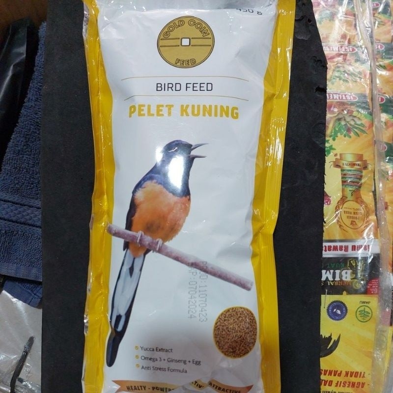 GOLDCOIN KUNING COKLAT VOER KUNING BURUNG MURAI KACER CUCAKIJO