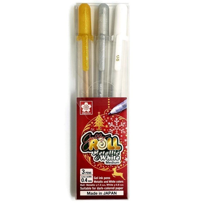 

Sale Sakura Gelly Roll Ink Pen Set Isi 3 (Gold, Silver, & White) Murah