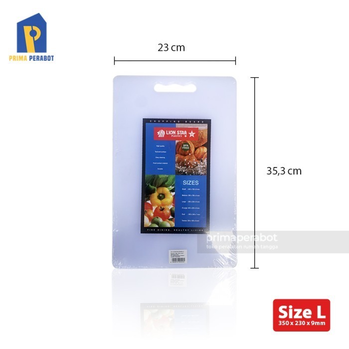 Talenan Plastik /Chopping Board Ukuran Besar (L) Lion Star