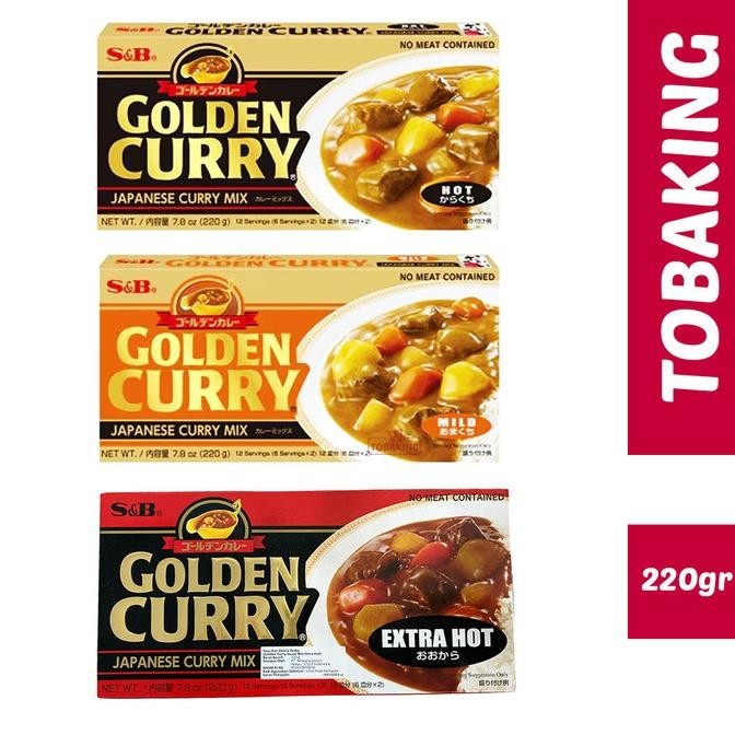 

S&B Golden Curry Sauce Mix 220gr Bumbu dapur saus kari kare Jepang KGS