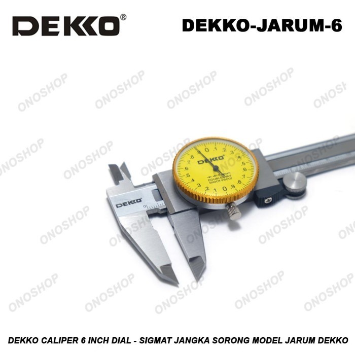 Dekko Caliper 6 Inch Dial - Sigmat Jangka Sorong Model Jarum Dekko