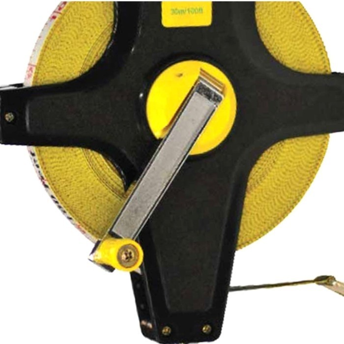 Meteran Gulung Krisbow Measuring Tape Panjang 100 Meter Meteran Tanah