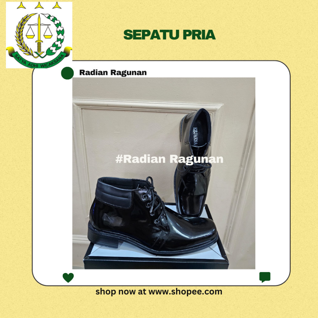 Sepatu PDH SEPATU PDH PRIA JAKSA KEJAKSAAN RI