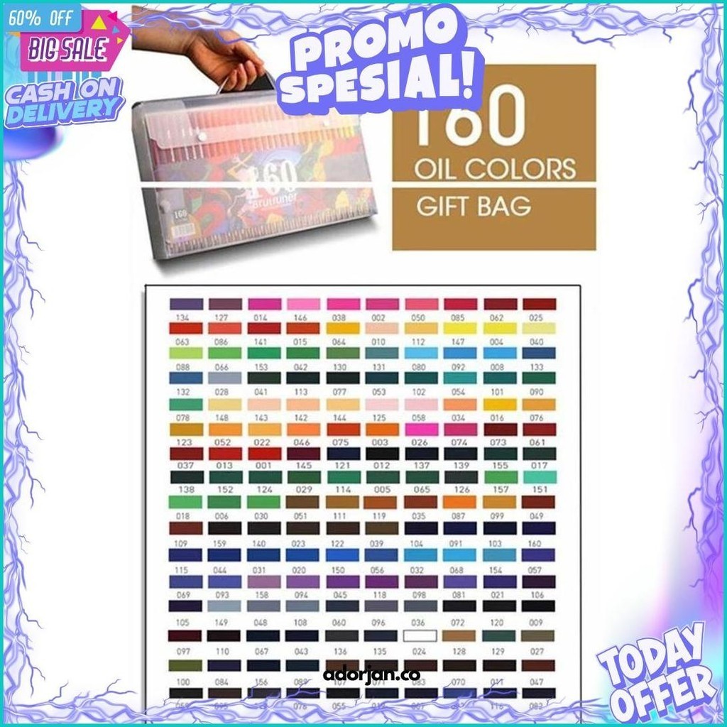 

(Dyi) Slayershop 160 /120/72/48 Warna Minyak Profesional Pensil Warna Set Artis Lukisan Sketsa Kayu Warna Pensil Seni Sekolah Perlengkapan