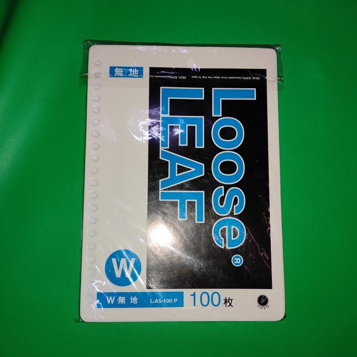 

~^~^~^] LOOSE LEAF A5 TOYO Isi File Binder 100 Lembar POLOS Refill Binder