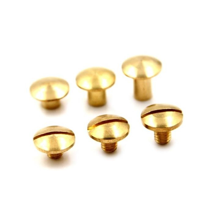 

^^^^^] Belt Screw Rivet Stud Head Binding Gold Leather Craft