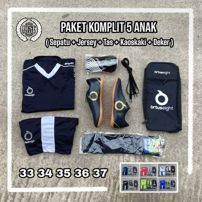 Paket Lengkap Futsal Jersey Jersi Bola Anak Sd Smp Ortus Keren Terbaru