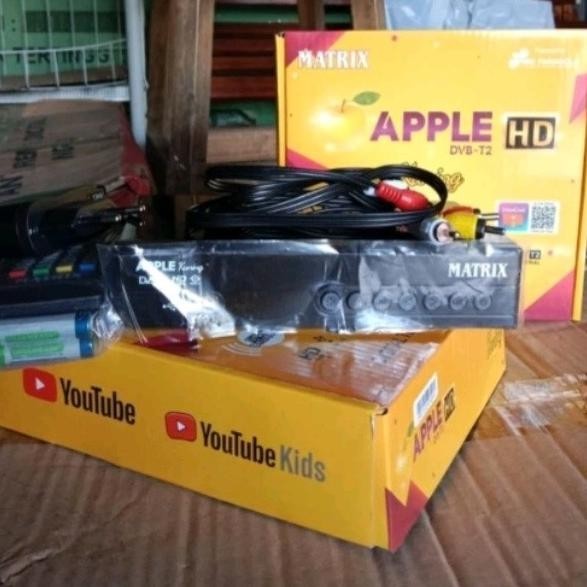 ((((()paling dicari] Set top box matrix kuningan / MATRIX APPLE DVBT-2 STB Set Top Box KUNING TV Dig