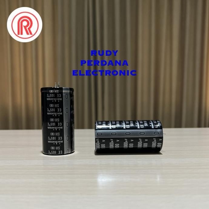 ~@~@~@~@] KAPASITOR ELCO ELKO 10000UF 100V 10000 UF 100 VOLT NICHICON BLACK SH (M)