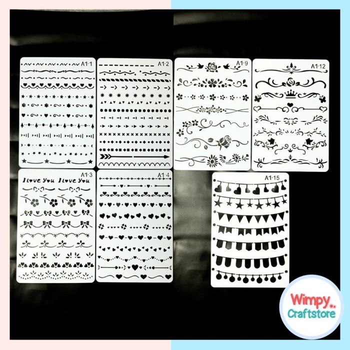 

Terbaru Plastic Stencil Stensil Dekorasi Motif Cetakan Texture Motif Promo Terlaris