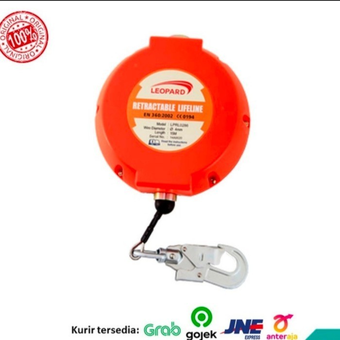 SAFETY RETRACTABLE LIFE LINE 15M LEOPARD