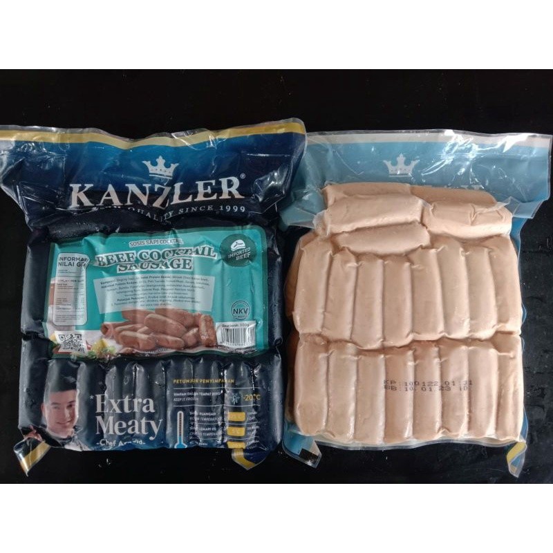 

Sosis Kanzler beef cocktail 500gr 40 batang