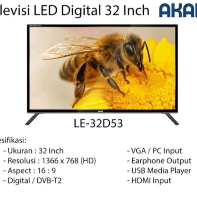 ,,,,,,,] TV led digital Akari 32" LE 32D53 tv led akari 32 inc