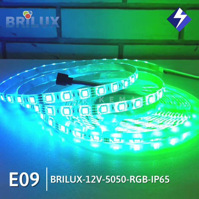 Led Strip Brilux Smd 5050 Rgb 12 Volt 300 Led Ip65 Waterproof Silicon Gratis Ongkir
