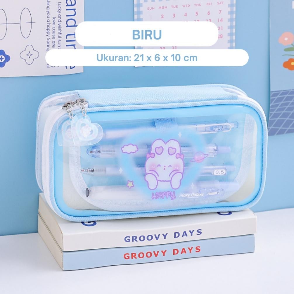 

Mismi Cera Pencil Case Perempuan Cute Rabbit Kotak Pensil Tahan Air - PC5C DISKON BESAR