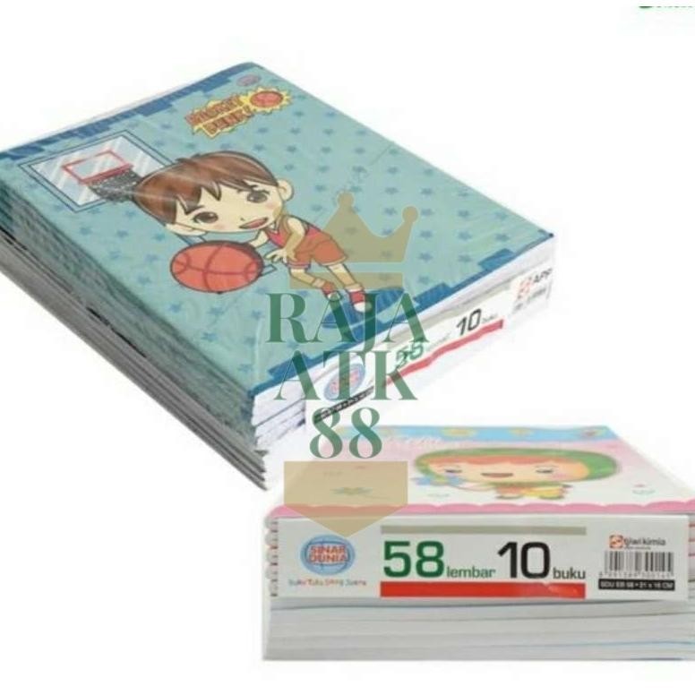

Buku Tulis Sidu Sinar Dunia 58 lembar 1 pack Sidu Sekolah Murah BISA COD