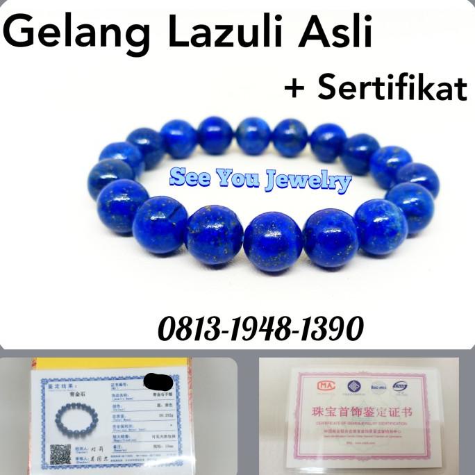Gelang Batu Giok Hijau Alam Green Jade Asli Original ( + Sertifikat ) Langsung Proses