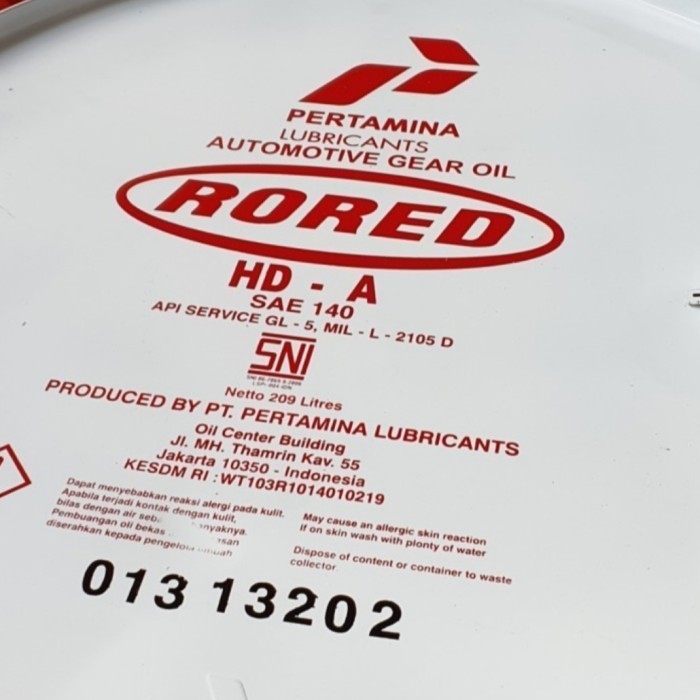 Masih! Oli Drum Rored Hda-140 / Oli Transmisi Gardan Sae140 Pertamina Drum