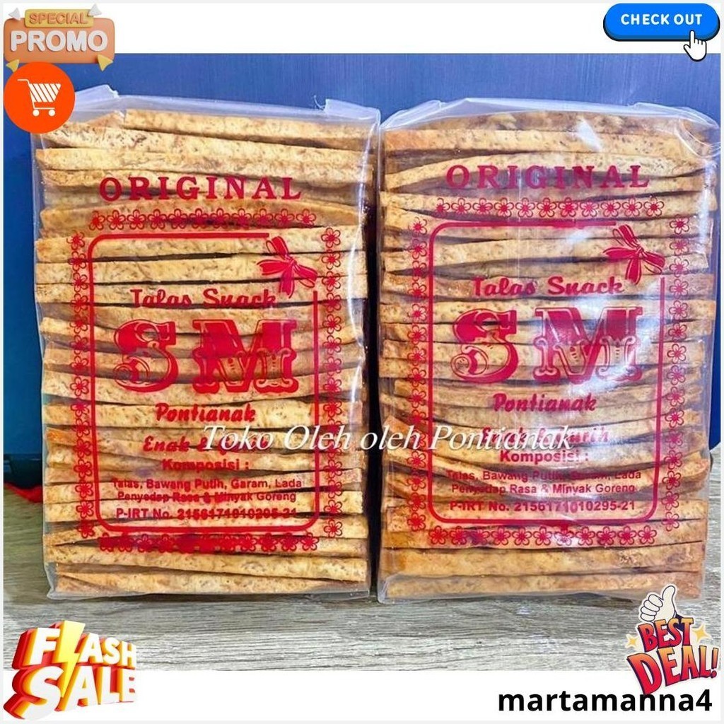 

Snack Talas Sm Susun Uk Besar 250G Khas Pontianak Cod