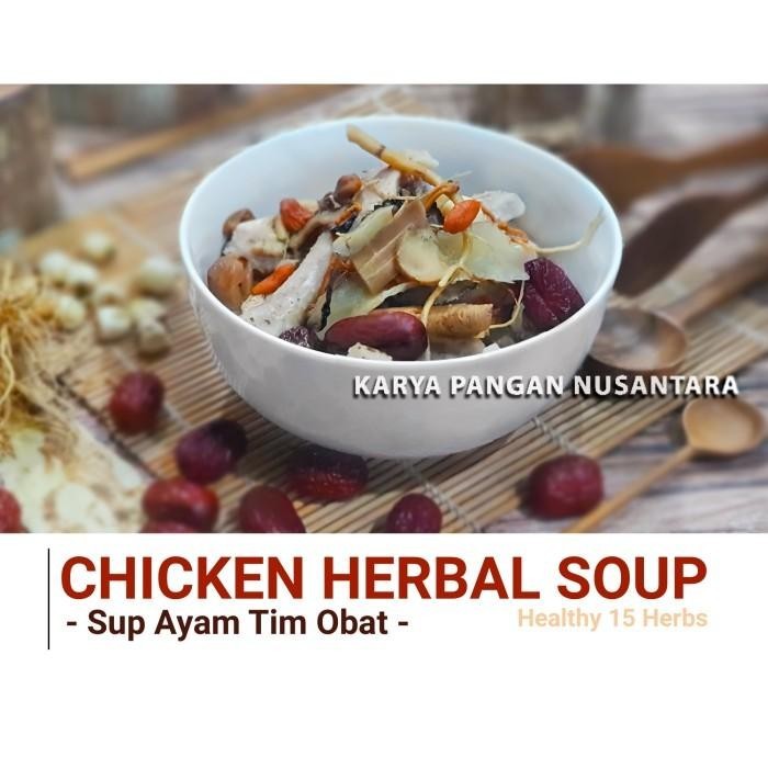 Chicken Herbal Soup Ayam Tim Obat Herbal Sup Ayam Tim Obat