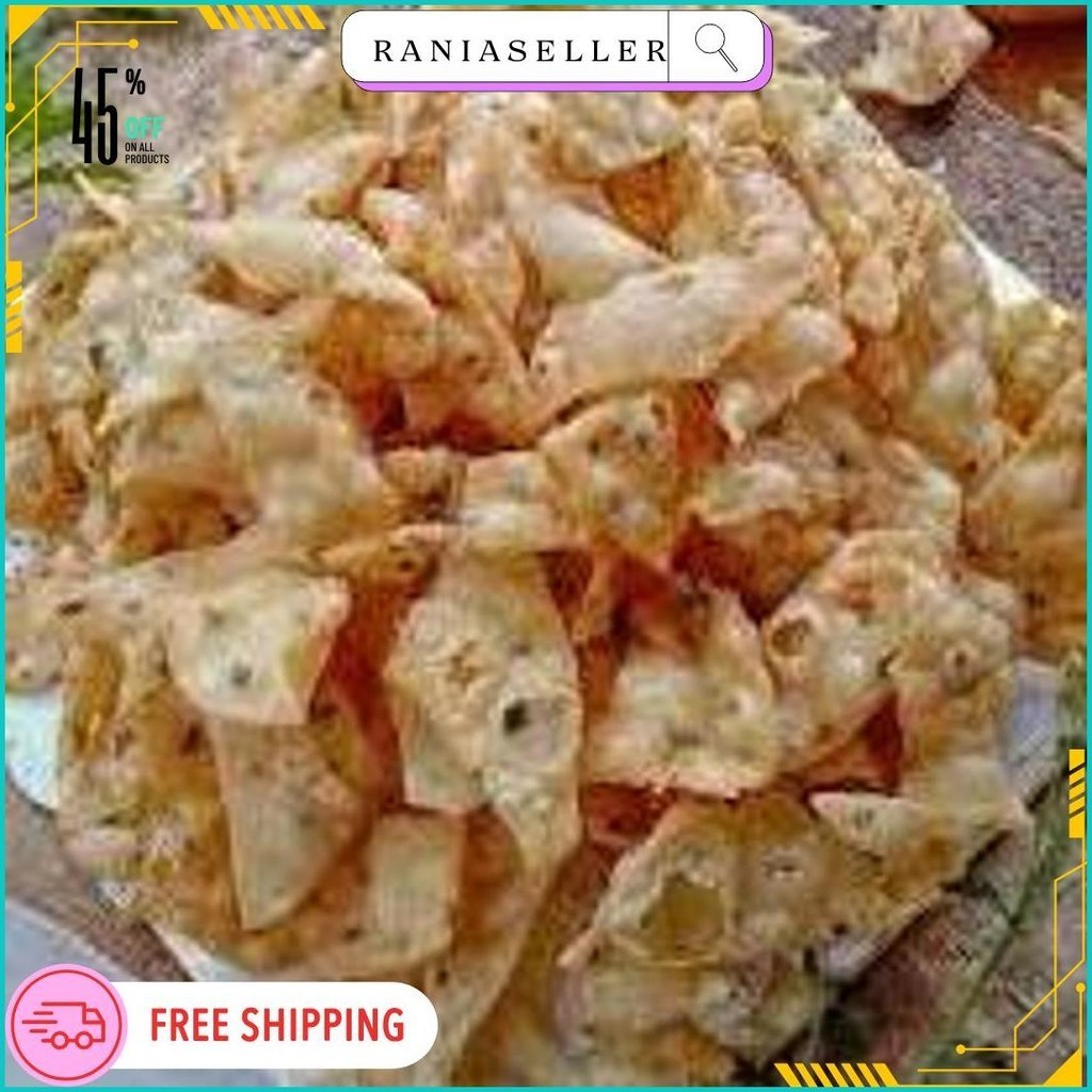 

1 Kg Pangsit Goreng Daun Bawang Original Cemilan Kekinian / Cemilan / Daun Bawang / Pangsit / Pangsit Goreng / Pangsit Kuah / Kripik Bawang / Kripik Pangsit / Kerupuk Bawang / Pangsit Ayam / Kerupuk Pangsit / Kerupuk / Pangsit / Kerupuk Daun Bawang