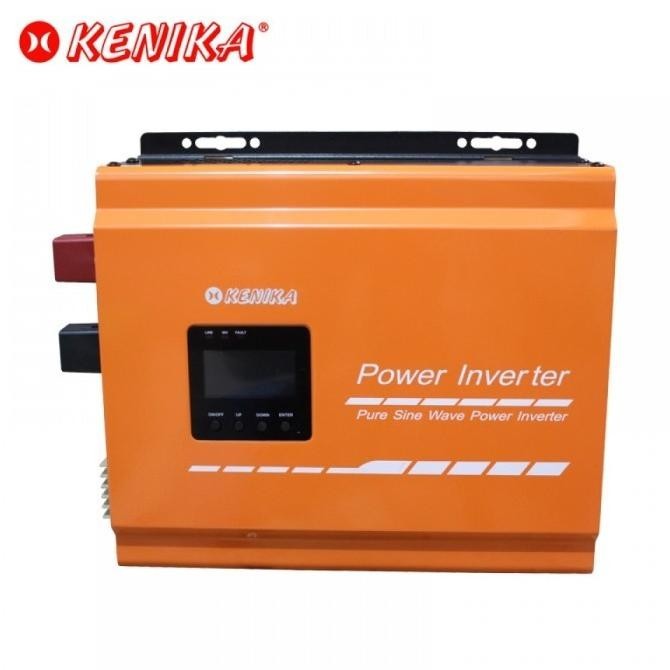 Kenika Inverter PSW LF KCT 1K24 1000 VA 800 W 24 VDC With Charger Aki