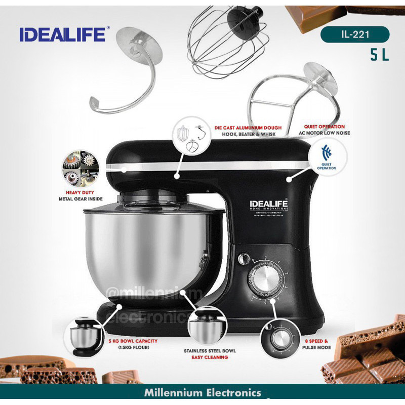 STAND MIXER MIXER BERDIRI IDEALIFE IL 221 IL221