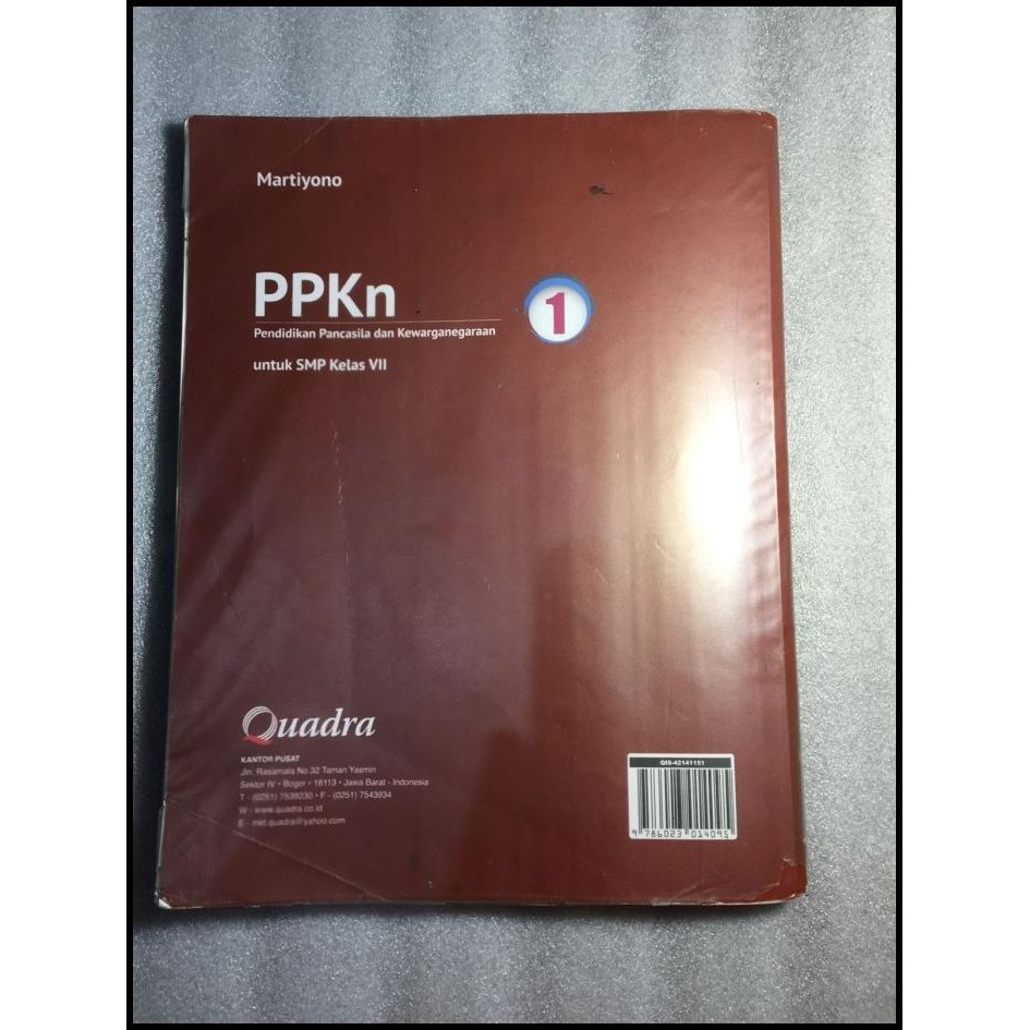 HOT DEAL PPKN 1 UNTUK SMP KELAS 7 KURIKULUM 2013 EDISI REVISI 2016 QUADRA
