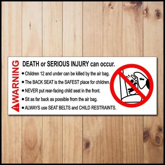 

HOT DEAL STIKER WARNING DEATH OR SERIOUS INJURY WARNING SIGN !