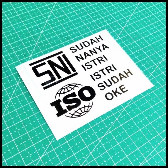 

HOT DEAL STIKER SNI SUDAH NANYA ISTRI DAN ISO ISTRI SUDAH OK CUTTINF STICKER