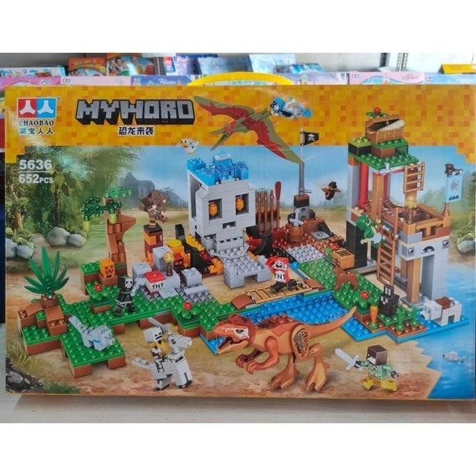 Enm Bricks Chaobao 5636 Dinosaur World Edukasi Anak Brick Minecraft