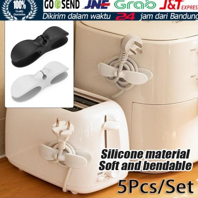 

>>>>>] 5Pcs Holder Penggulung Kabel Gulung Clip Perapih Tempel Penjepit Klem