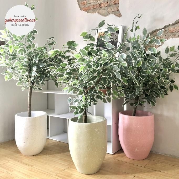 tanaman artificial besar - pohon artificial include pot bunga besar