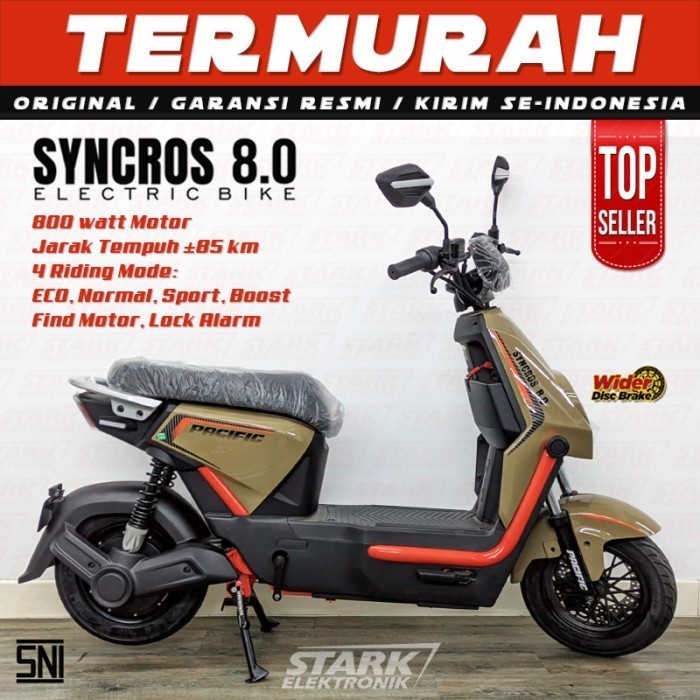 Pacific SYNCROS 8.0 Sepeda Motor Listrik Electric Bike Ebike