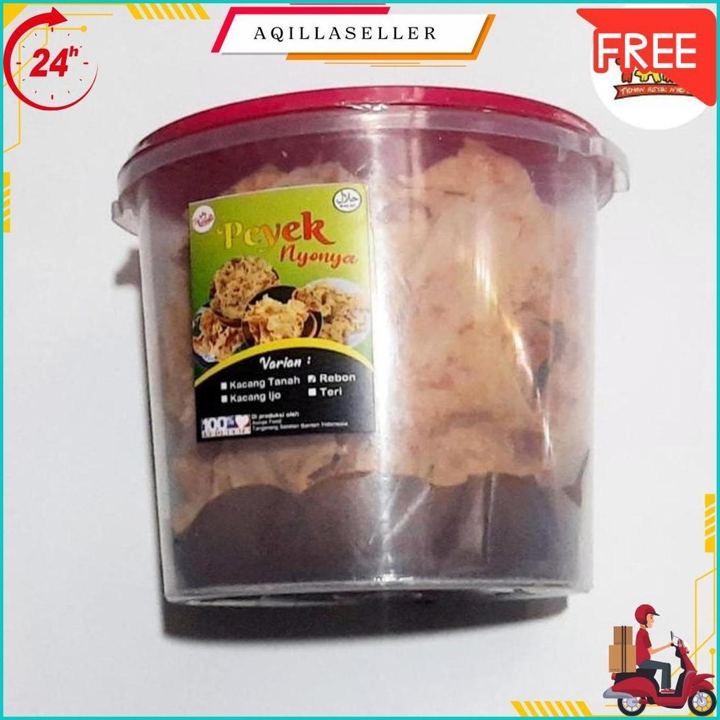 

Rempeyek Udang Rebon Toples / Keripik Peyek - Tam Snack Terlaris