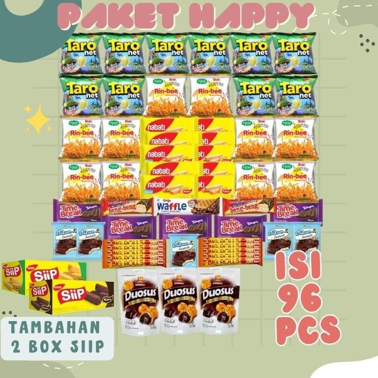 

It34 Paket Snack Cemilan isi 96 pcs Terlaris