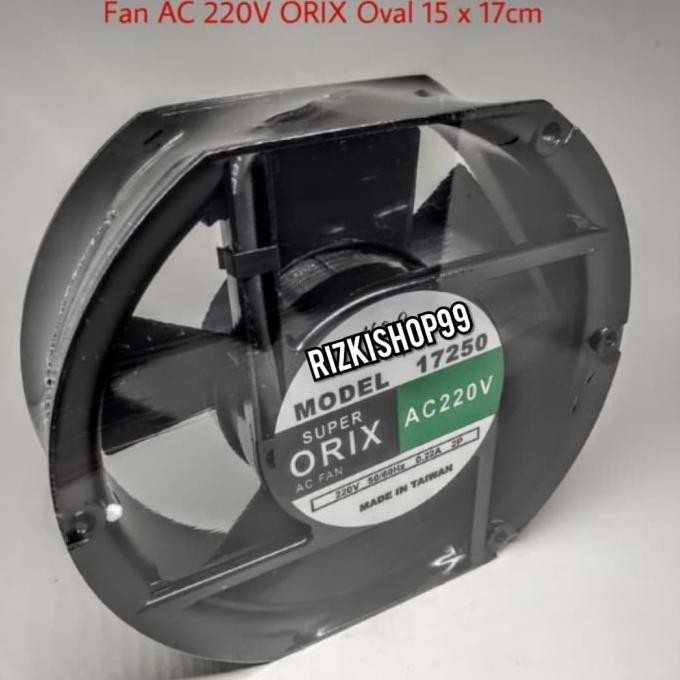 Kipas Fan Ac Orix Oval 15Cm X 17Cm Ac 220V