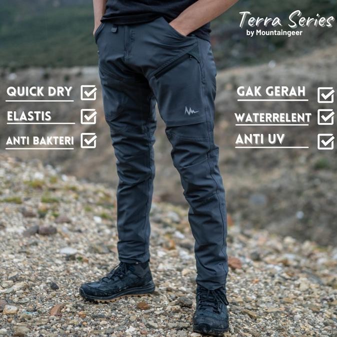 Celana Gunung Panjang Quick dry Hiking Outdoor Promo Cowok Pria eiger