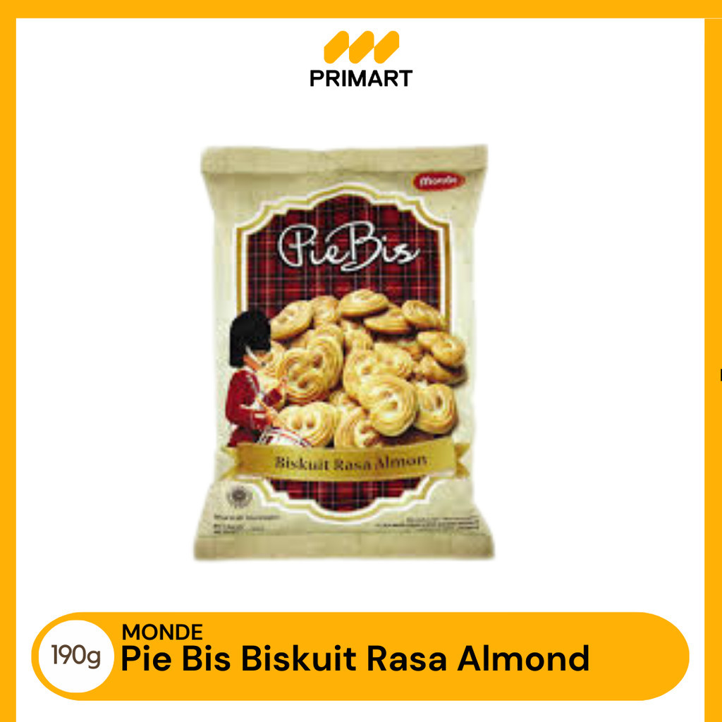 

Monde Pie Bis Biskuit Rasa Kacang Almond 190gr