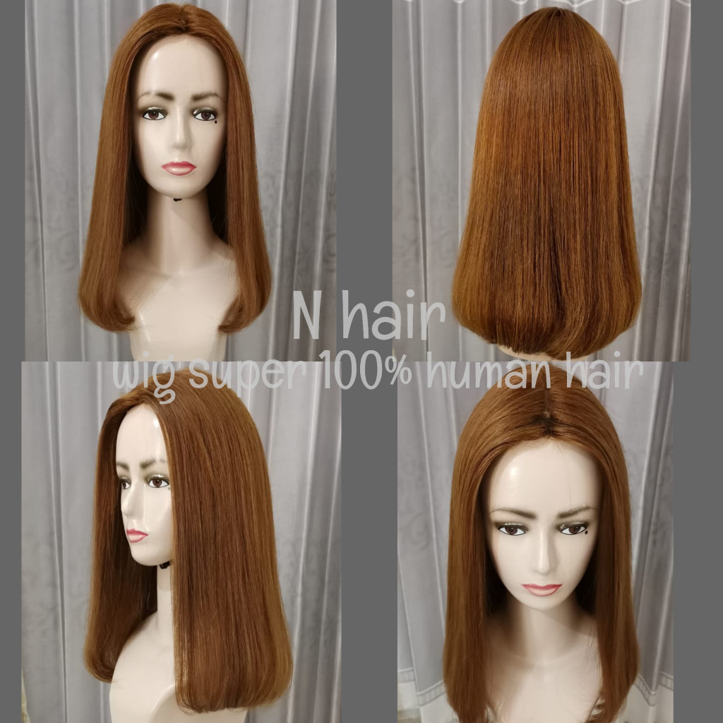 Wig Super Rambut Asli / 100% Human Hair 100% RAMBUT ASLI / Wik Rambut Wanita