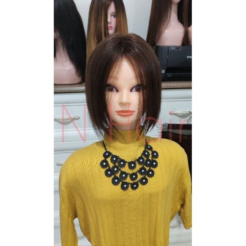 HAIRTOP RAMBUT ASLI SUPER (BELAHAN SEGARIS)100% human hair / Hair Top / Hair Toupee Wanita / Penutup