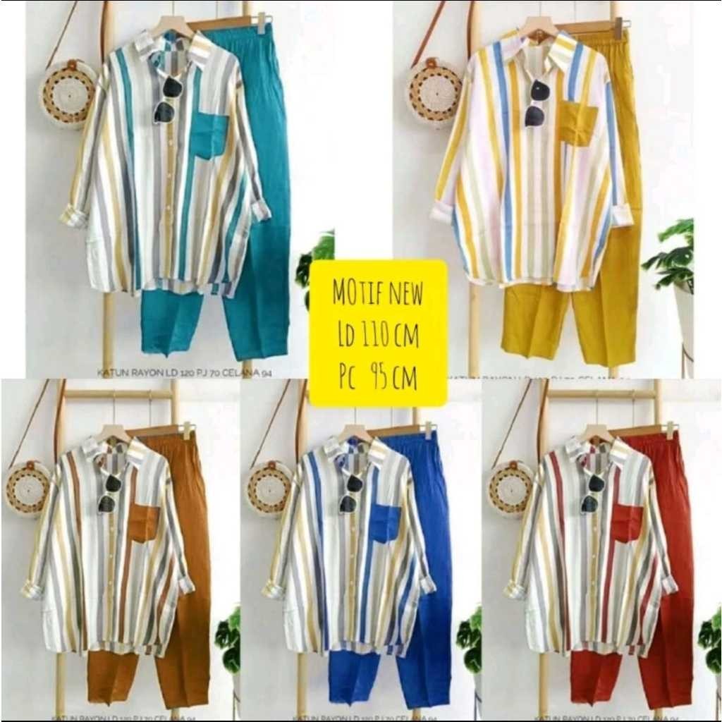 Setelan Wanita Terbaru 2024 Setcelan 2In1 Fashion Kondangan One Set Baju Perempuan Viral Korean Styl