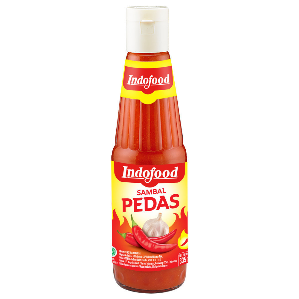 

INDOFOOD SAMBAL EXTRA PEDAS BOTOL 335 ML