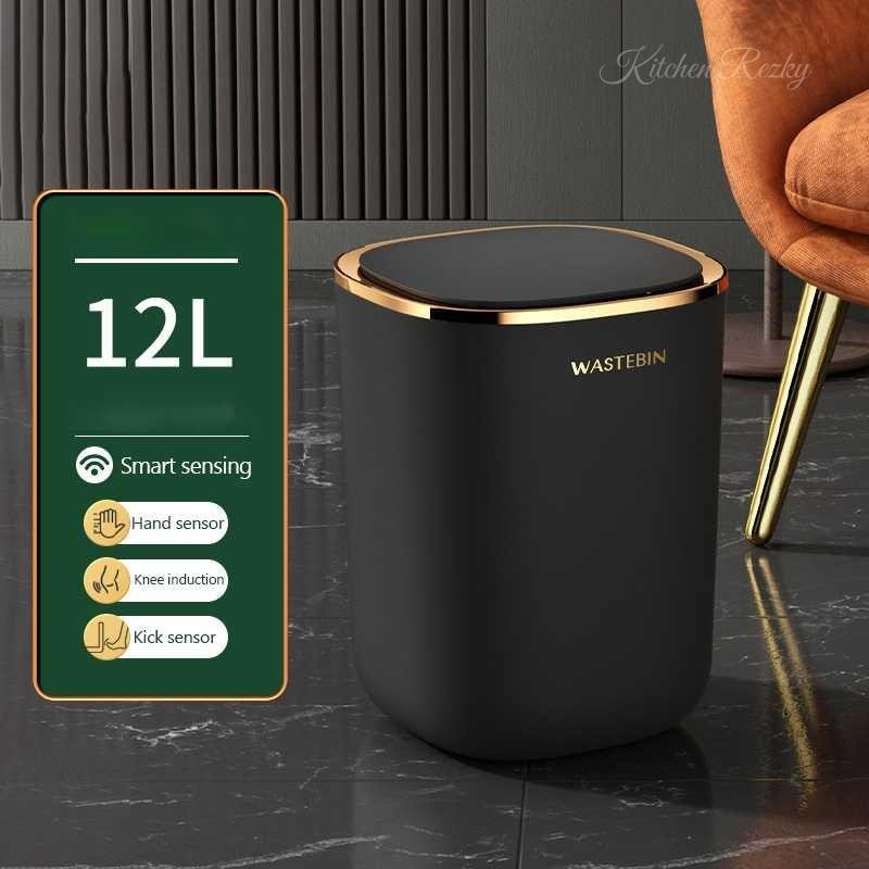 TERBARU JAYPS Tempat Sampah Pintar Sensor Smart Dustbin Battery Power 12L - JY12